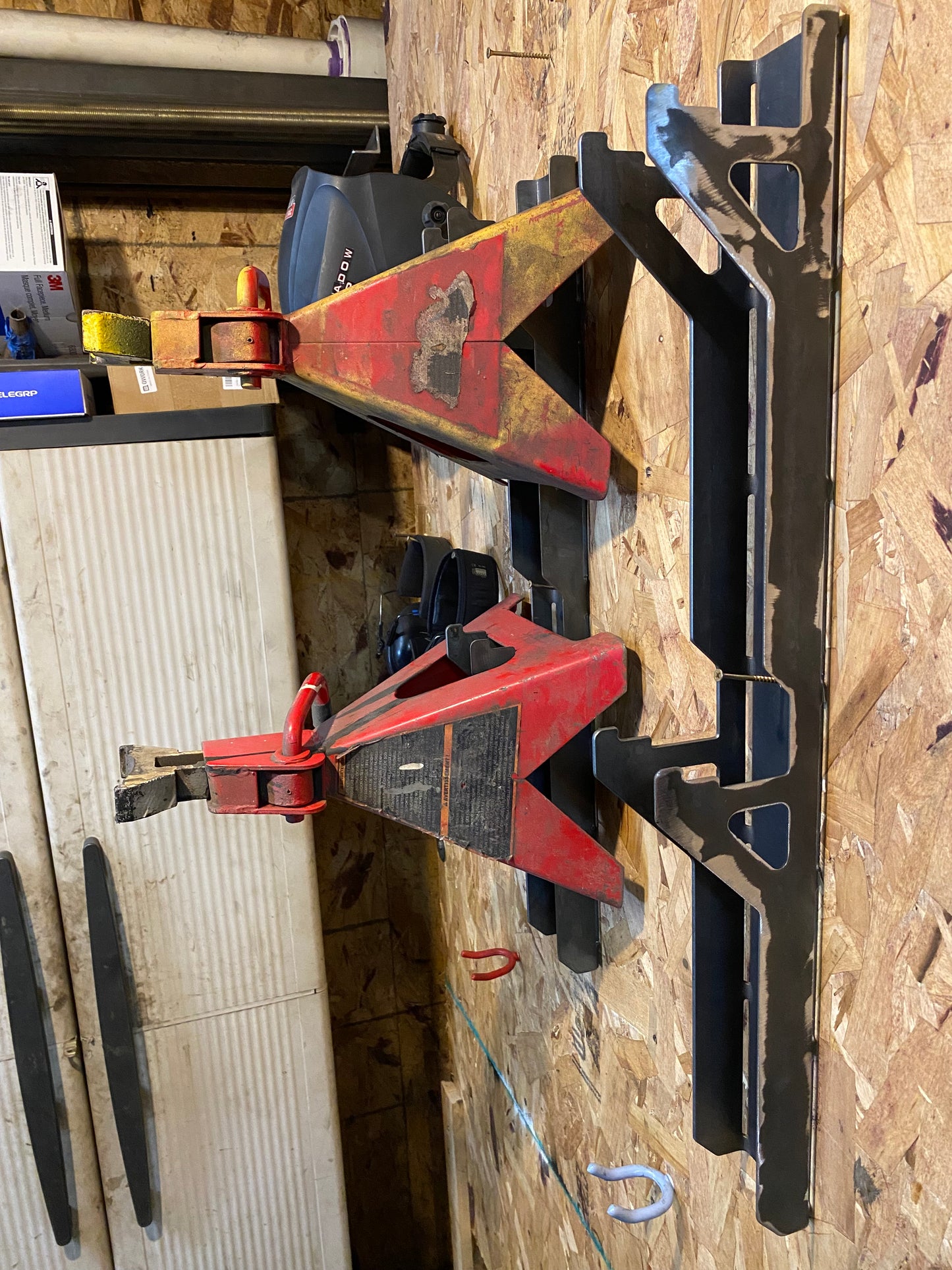 Jack Stand Wall Mount Pair