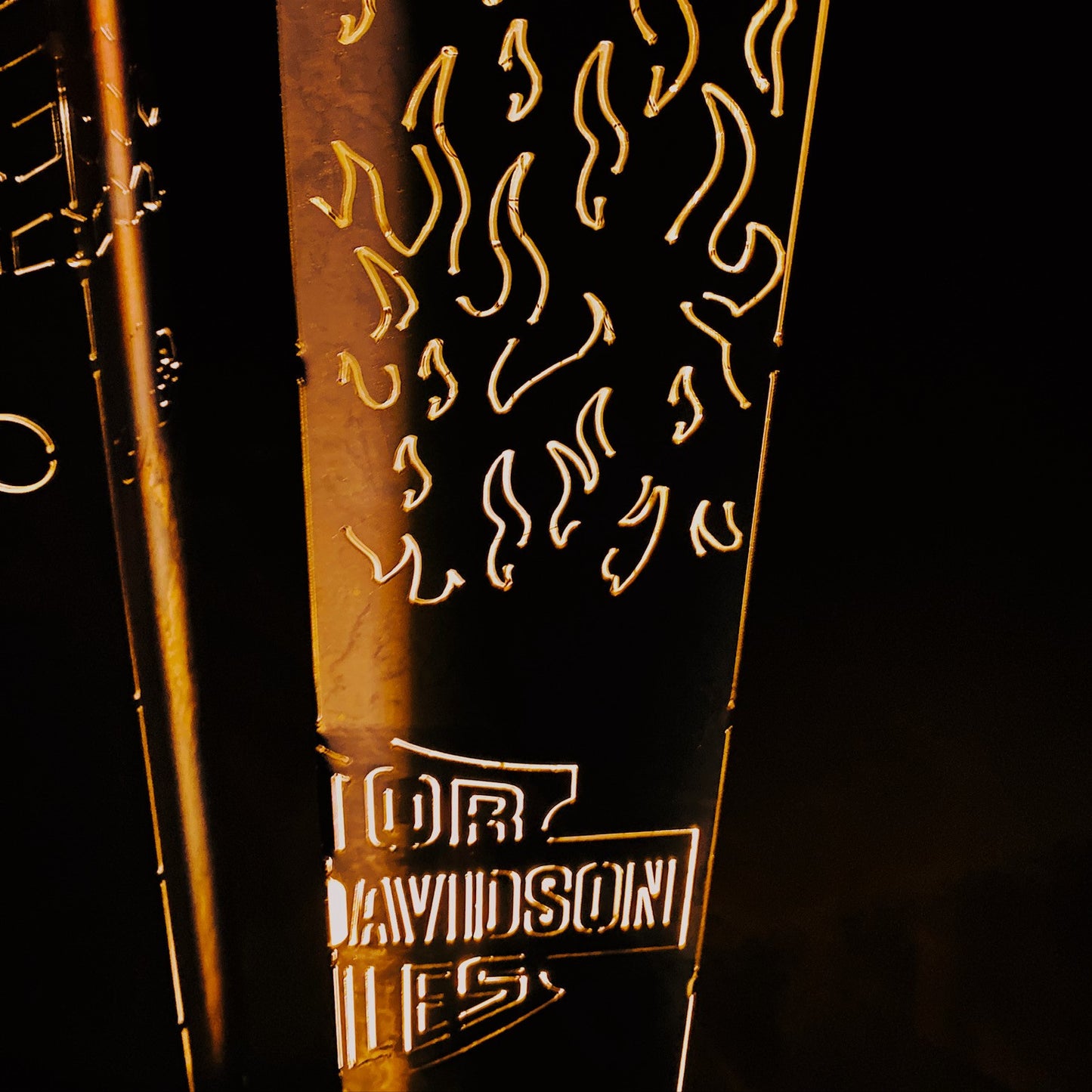 Harley Davidson with Flames DIY Smudge Pot