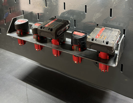 Snap On - Milwaukee Kit, one 4x18v battery mount, one 5x12v battery mount, 1 universal charger mount