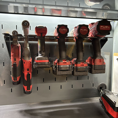 Tool Mount with 2 ratchet slots works with all cordless tool brands - Harbor Freight Icon & US General (Copy)